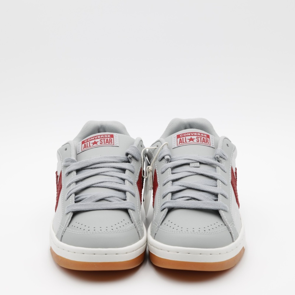 Converse Unisex Pro Blaze Classic Leather Suede Low‎ Shoes Gray/Burgundy Size 9 - Picture 8 of 11
